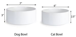 Personalized Custom Dog Bowls, Gift for Dog Lovers, Caro